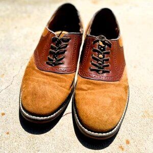 Leather and Suede Derby Shoes